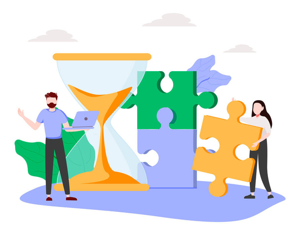 Software development. Technology analysis. Programming teamwork, quality assurance. DevOps team, beta testing, project delivery metaphors. Vector isolated concept metaphor illustrations - Vector, Image