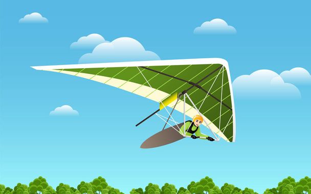 Hang glider vector - Vector, Image