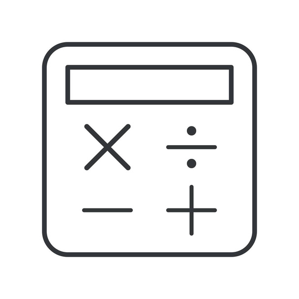 Calcolatrice dividere icona in stile Outline - Vettoriali, immagini