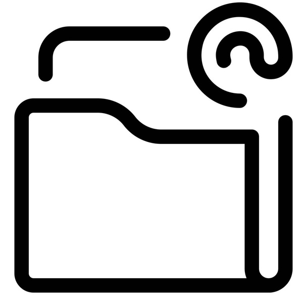 folderat teken document pictogram - Vector, afbeelding