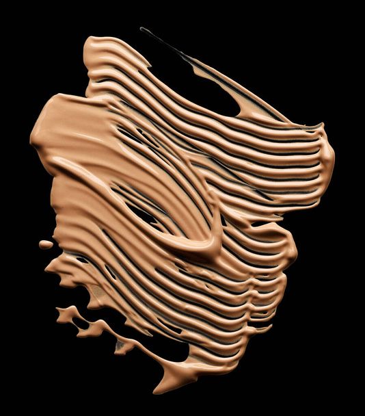 Грязный тон макияжа фундамент изолирован на черном фоне - Фото, изображение