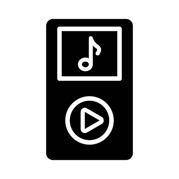 Dispositif de musique icône vectorielle qui peut facilement modifier ou modifier - Vecteur, image