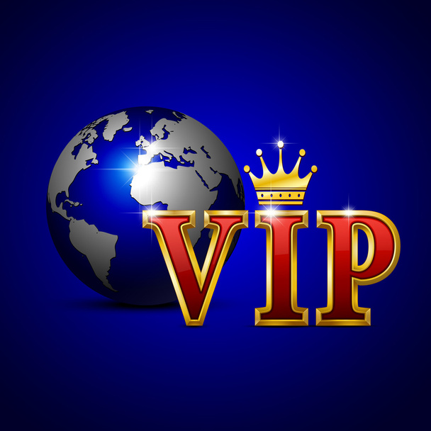 VIP-Gouden brieven. vectorillustratie. - Vector, afbeelding