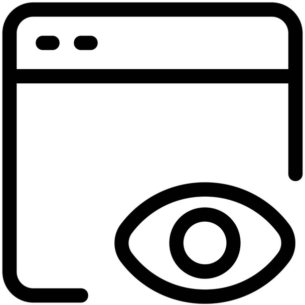 Icon der Browseraugenoberfläche - Vektor, Bild