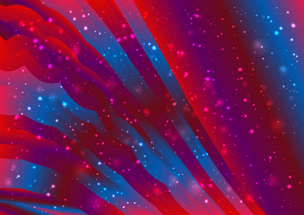 abstract background with blurred particles, template with motion texture, shining particles randomly on a color background - Vector, Image