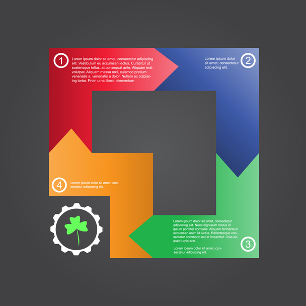 business concept icon presentation with text - Vector, Imagen