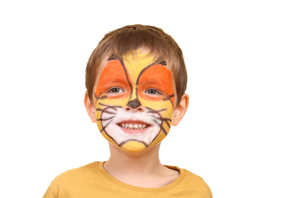 Boy with painted face - Photo, Image