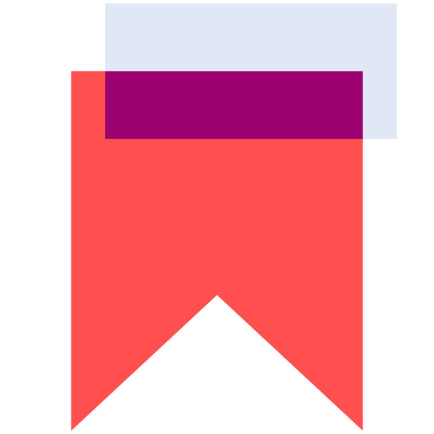 marcador icono de marca favorita en Estilo plano - Vector, Imagen