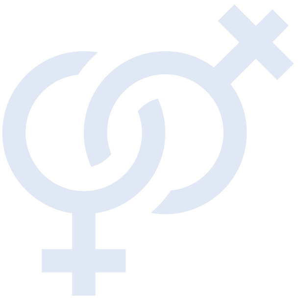Erotik weibliche Gender-Ikone im flachen Stil - Vektor, Bild