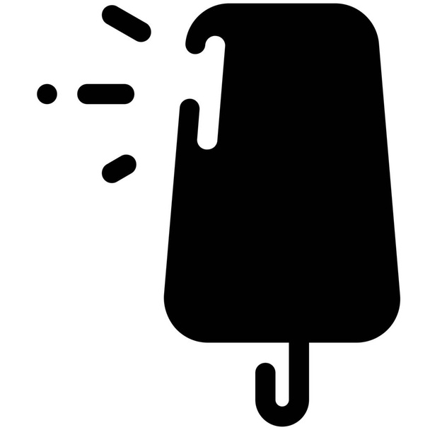 coolness cream ice icon in Solid style - Vector, Image
