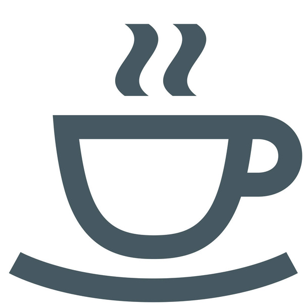 drink kopje koffie icoon in Outline stijl - Vector, afbeelding