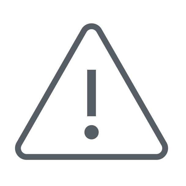 alarm alert attention icon in Outline style - Vector, Image