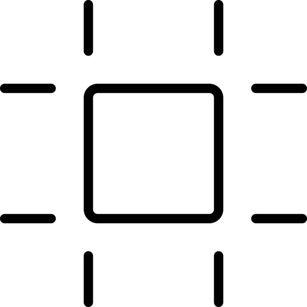 Піктограма активних меж у стилі контурів
 - Вектор, зображення