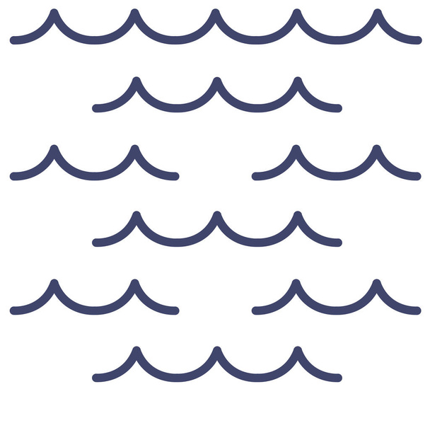 océano agua de mar icono - Vector, Imagen
