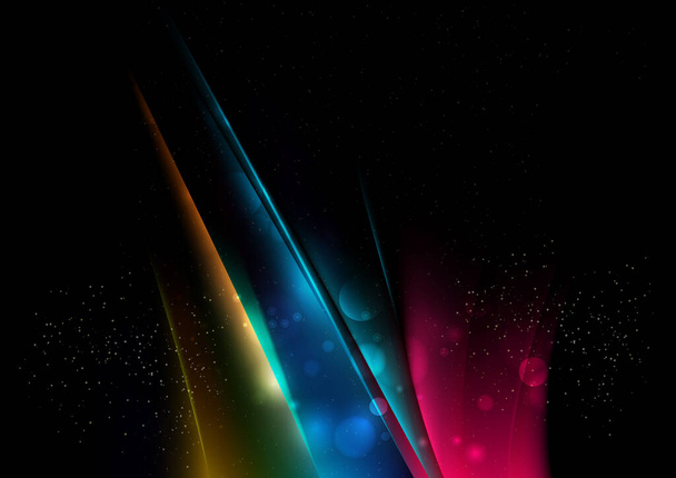 abstract background with blurred particles, template with motion texture, shining particles randomly on a color background - Vector, Image