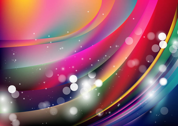абстрактний фон з розмитими частинками, шаблон з текстурою руху, блискучі частинки випадково на кольоровому фоні
 - Вектор, зображення
