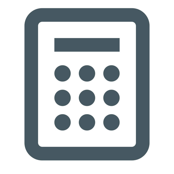 business calculator carrière icoon in Outline stijl - Vector, afbeelding
