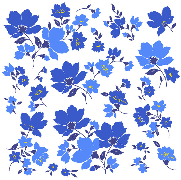 Flower material - Vector, Image