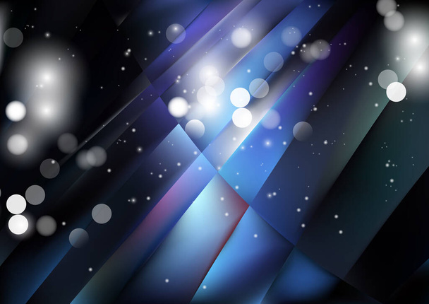 abstract background with blurred particles, template with motion texture, shining particles randomly on a blue background - Vektori, kuva