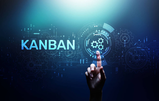 Kanban agile project management workflow business process optimisation - Photo, Image