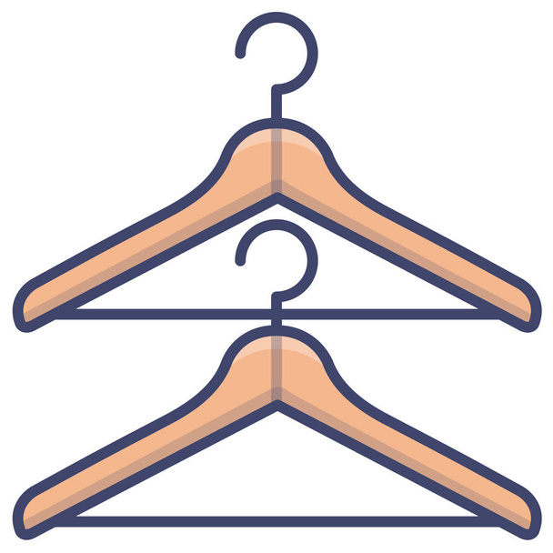 oblečení ramínko ikona v kategorii nábytek & domácí dekorace - Vektor, obrázek