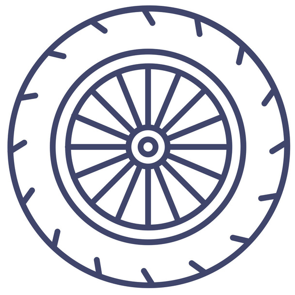 car mechanics tire icon - Wektor, obraz