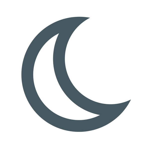 gizmo maan seizoen icoon in Solide stijl - Vector, afbeelding