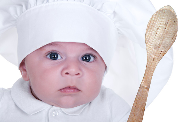 baby dressed as a cook  - Zdjęcie, obraz