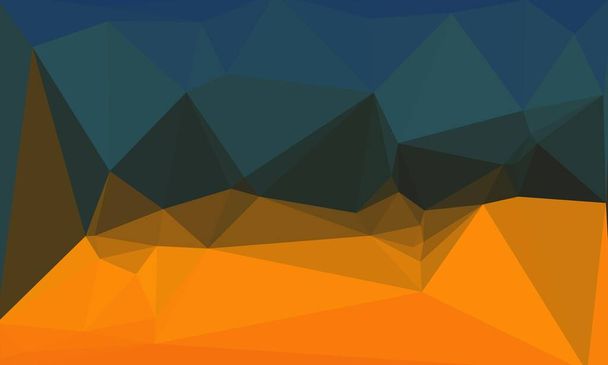 Fondo geométrico colorido con diseño de mosaico naranja y azul - Foto, imagen