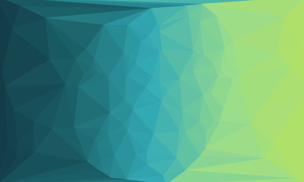 Fundo poligonal abstrato com elementos azuis e verdes - Foto, Imagem
