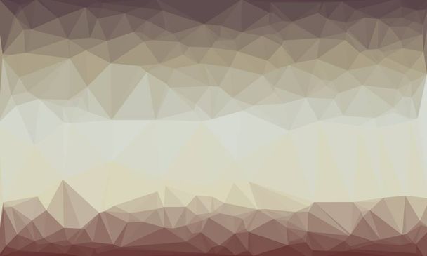 Fondo creativo con patrón poligonal marrón - Foto, imagen