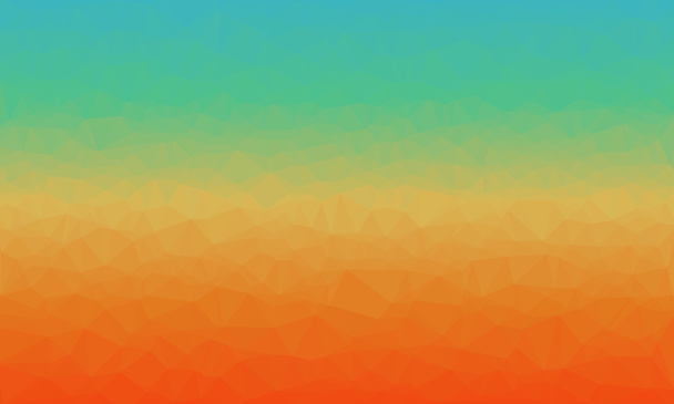 Fond polygonal minimal aux couleurs bleu vif, orange et rouge - Photo, image