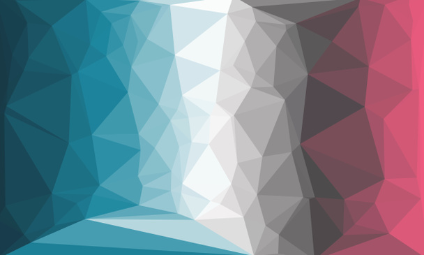 Fondo abstracto con patrón de poli azul, gris y rojo - Foto, Imagen