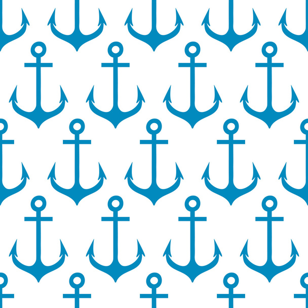 Seamless pattern with anchors. - Вектор,изображение