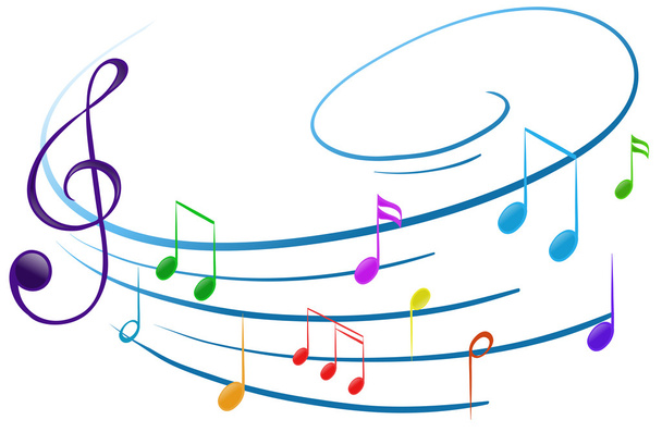 Musical notes - Vector, Image