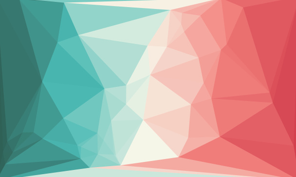 Футуристический полигональный фон в красном, бирюзовом и красном цветах - Фото, изображение