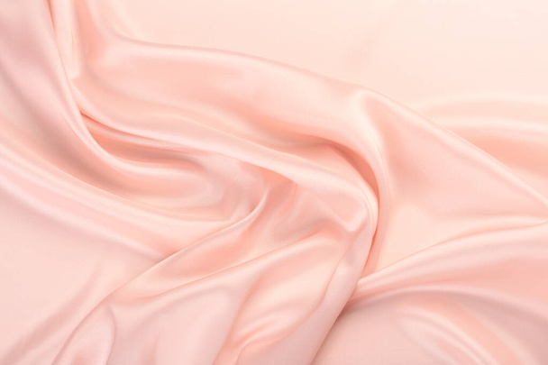 macro texture of pink chiffon folds studio - Фото, изображение