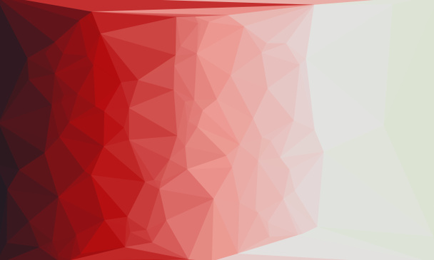 Fondo geométrico abstracto con patrón de poli rojo y blanco - Foto, Imagen