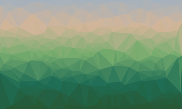 Creative prismatic background with polygonal green pattern - Foto, Imagen