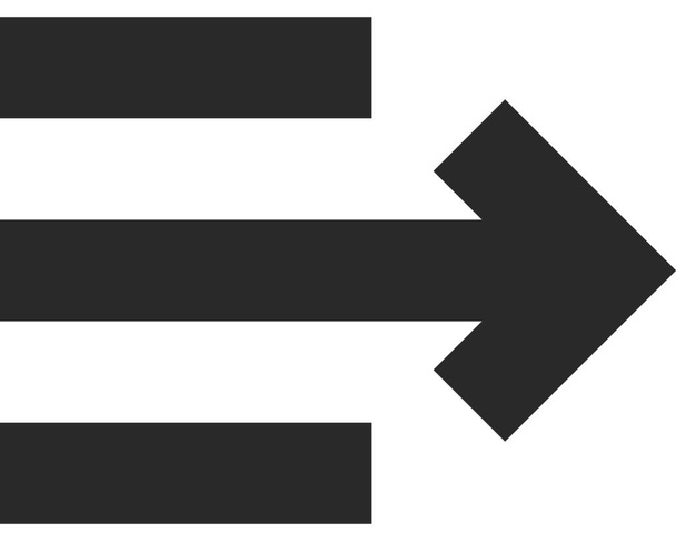 Alinear icono de movimiento de diseño en el estilo de esquema - Vector, imagen