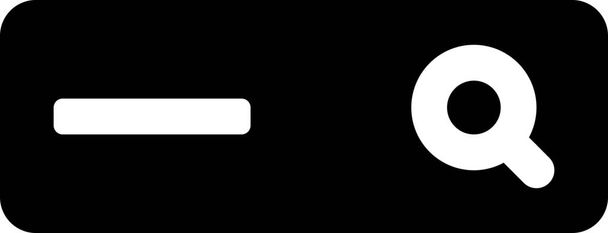 форма ввода значок интернета в твердом стиле - Вектор,изображение