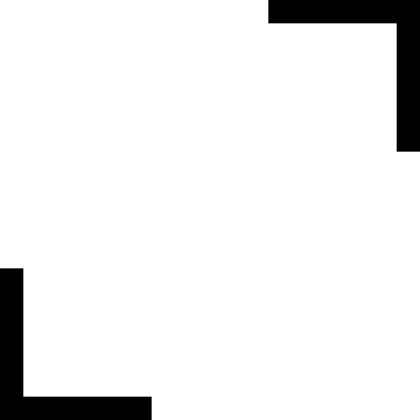 Ecken und Kanten vergrößern das Symbol im Outline-Stil - Vektor, Bild