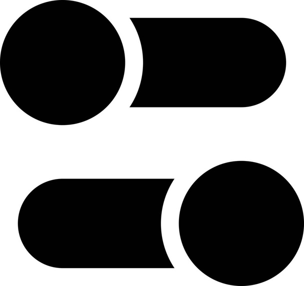 boolean inputs interface icon in Solid style - Vector, Image