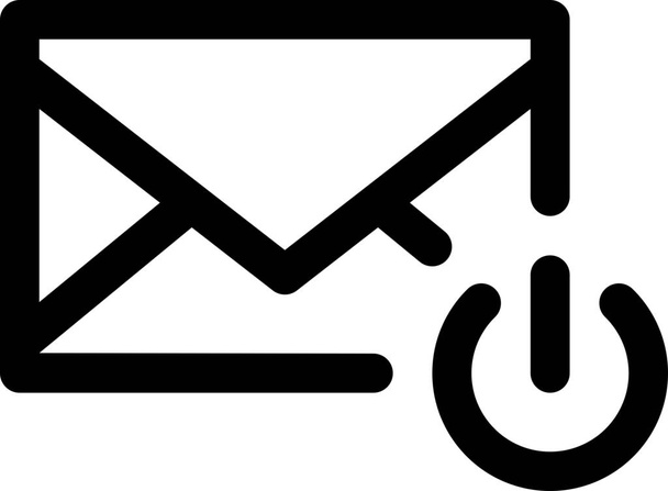 e-mail brief pictogram in omtrek stijl - Vector, afbeelding