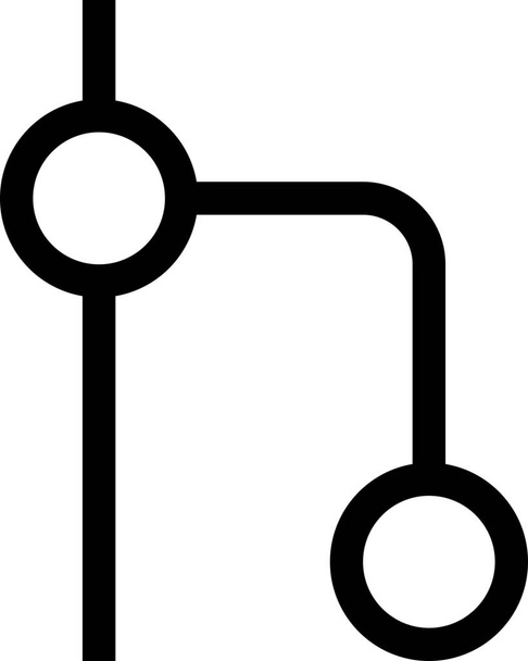 εικονίδιο ελέγχου συνεργασίας κώδικα σε στυλ περίγραμμα - Διάνυσμα, εικόνα