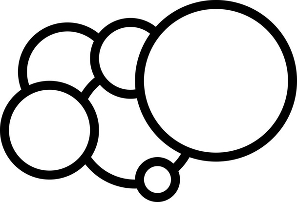 círculos diseño elementos icono en estilo sólido - Vector, imagen