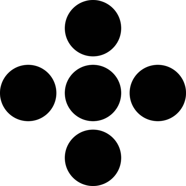 Kreise Design-Elemente-Symbol in Solid-Stil - Vektor, Bild