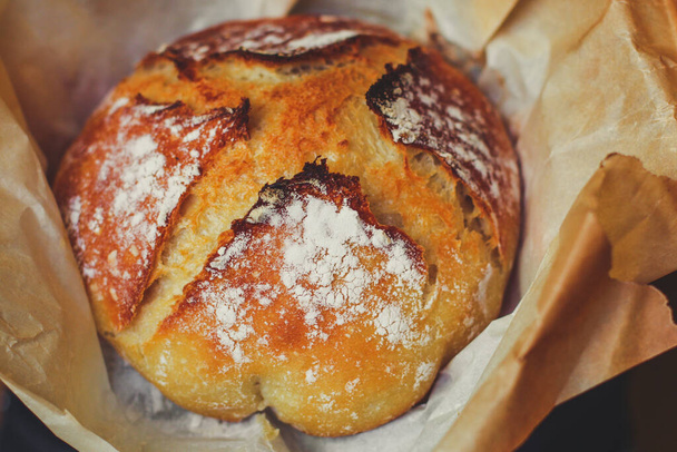 close up freshly baked bread - Foto, Imagen