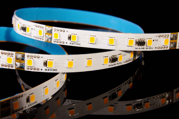 Light emitting diode flexible printed circuit board strip for various lighting applications close up - Photo, Image