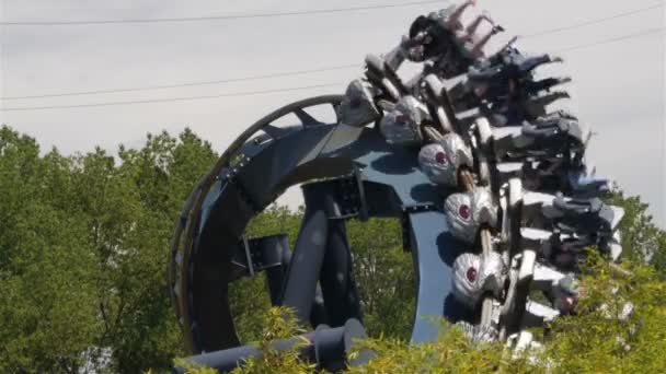 Scary roller coaster - Footage, Video